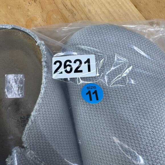 Birkenstock Zermatt Men's Size 11 (44) Canvas Upper Slip On Clog Shoes Grey NEW - Picture 9 of 9